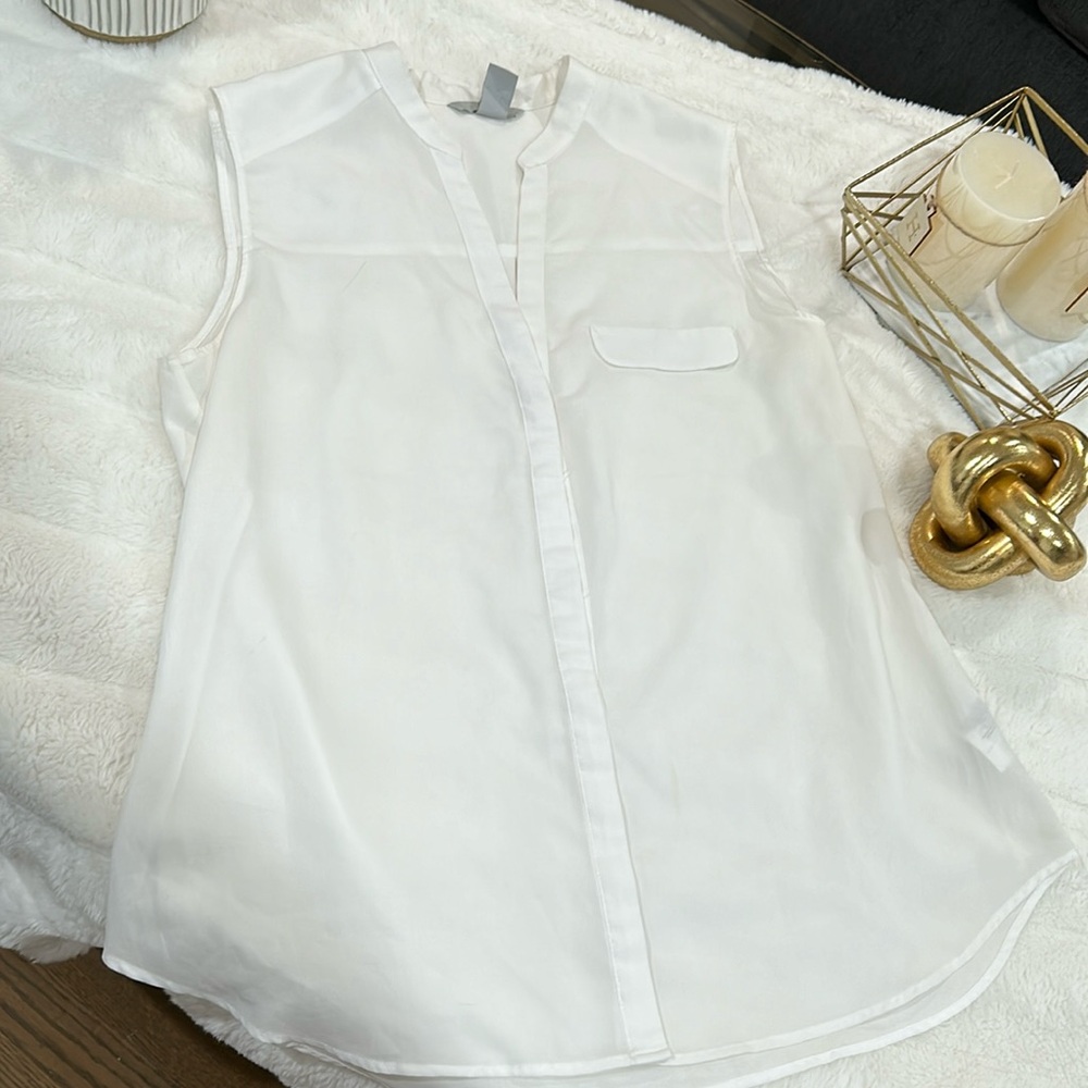 H&M White button down blouse